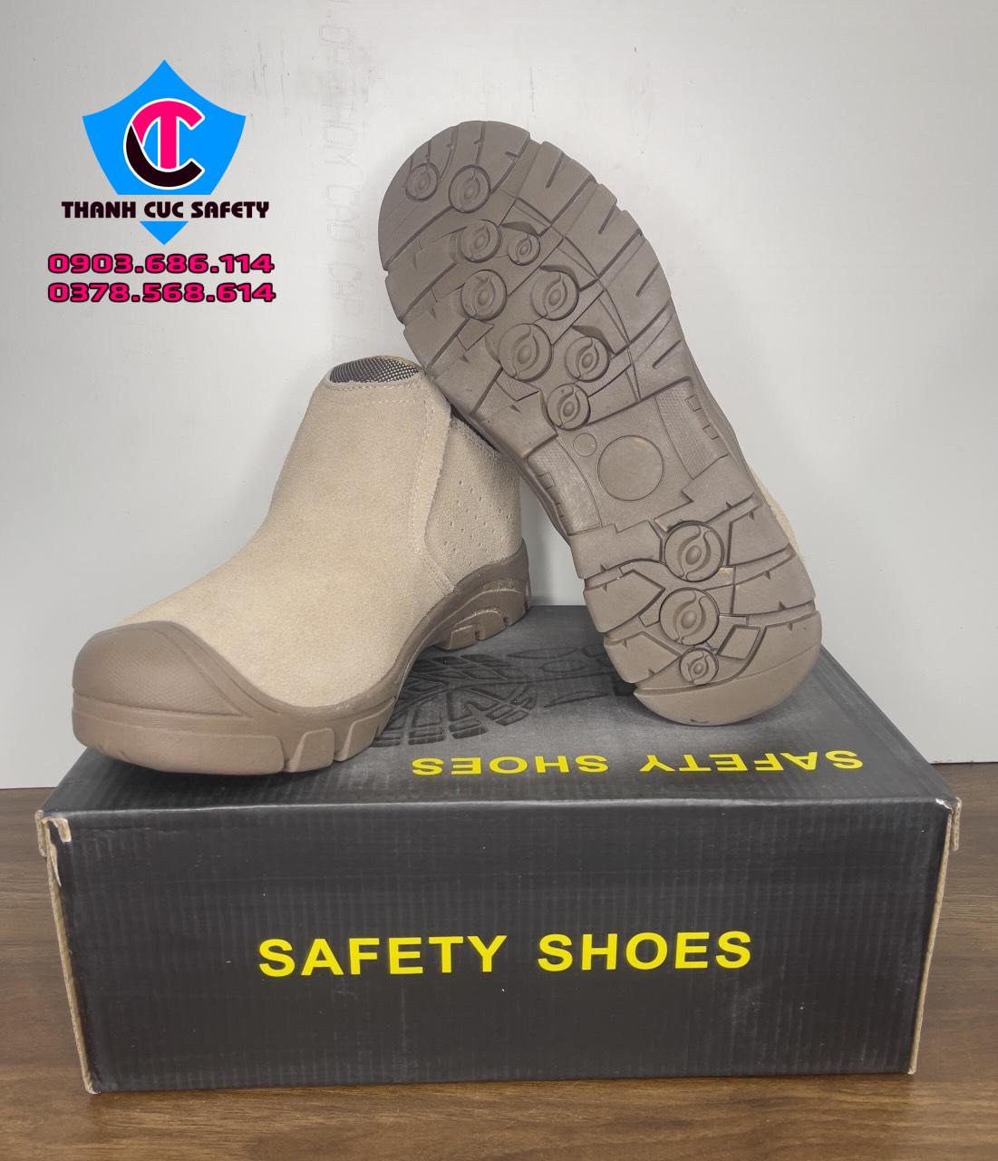 GIÀY BẢO HỘ DA LỘN KHÔNG DÂY VA12 GIÀY BẢO HỘ DA LỘN KHÔNG DÂY VA12