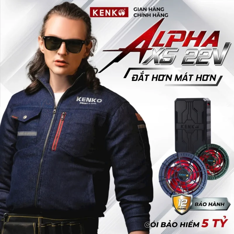 Áo điều hoà KENKO dài tay chất liệu vải taslan trượt nước-SM24