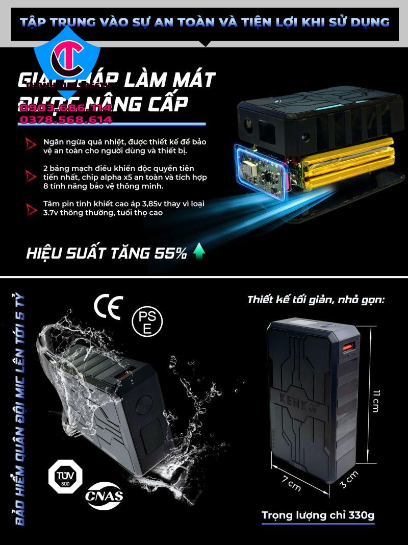 Bộ pin quạt KENKO ALPHA X5 22V Bộ pin quạt KENKO ALPHA X5 22V