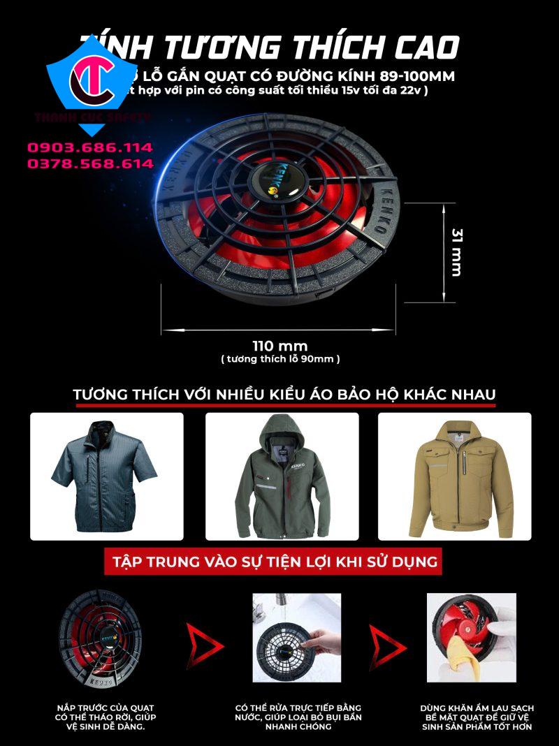 Bộ pin quạt KENKO ALPHA X5 22V Bộ pin quạt KENKO ALPHA X5 22V